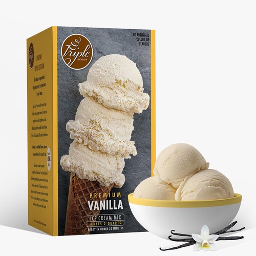 Premium vanilla ice - -, cream