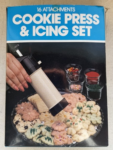Vintage cookie press icing - cookie,