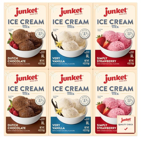 Convenient ice cream mix - ice, set